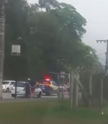 Incidente ocorreu na entrada da Ponte Hercílio Deeke, no centro da cidade