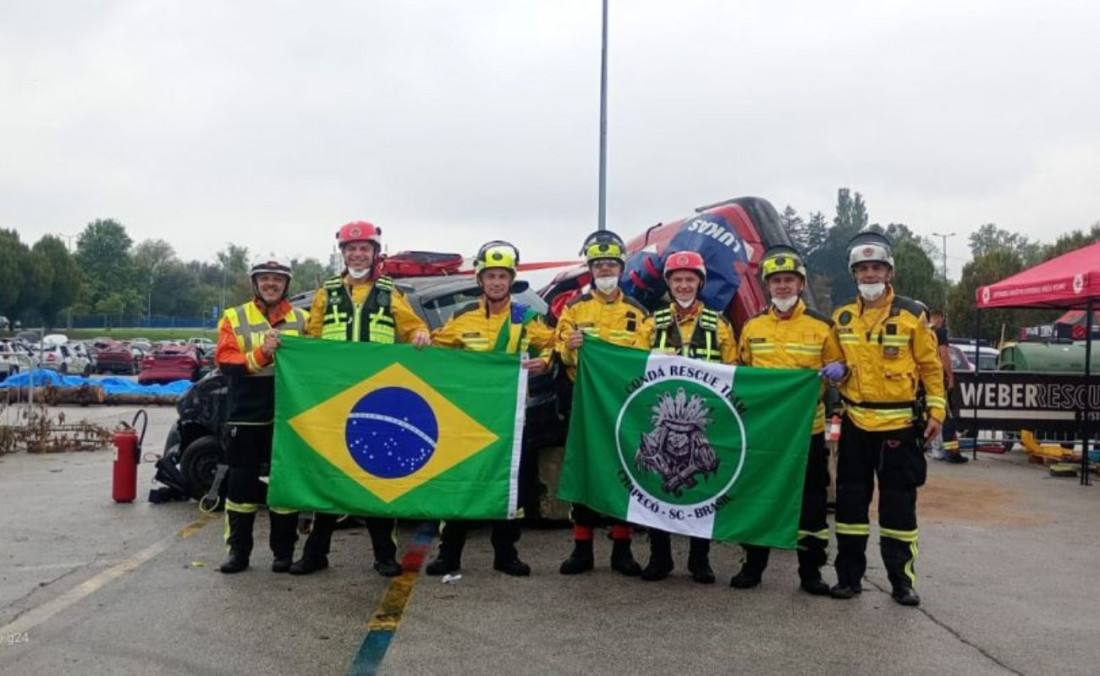 EQUIPE DO CBMSC COMPLETA PRIMEIRO DIA DE PROVAS NO DESAFIO MUNDIAL DE RESGATE VEICULAR NA CROÁCIA