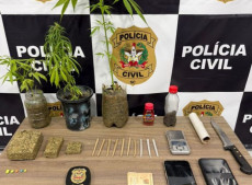 Polícia Civil prende homem em flagrante por tráfico de drogas em Rodeio
