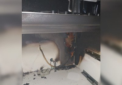 Os bombeiros confirmaram que não houve feridos e que os danos foram mínimos