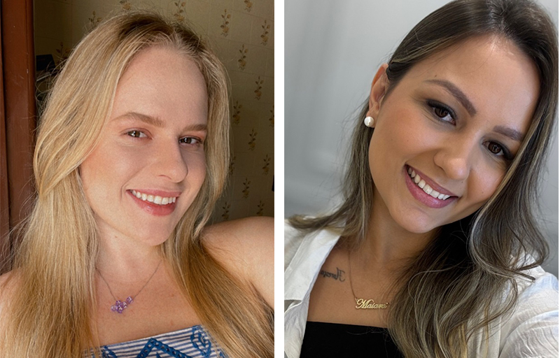 Laisa Gums (à esquerda) é a segunda princesa e Tânia Klein a terceira princesa