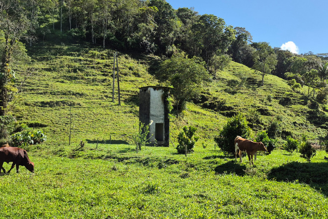 Lugar onde ficavam os geradores de energia da propriedade
