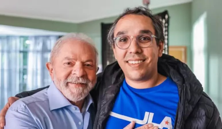 Empresário Francisco Kértesz, sócio de Sidônio, em foto com o presidente Lula