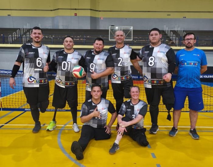 Vôlei sentado de Blumenau conquista 3º lugar inédito na modalidade