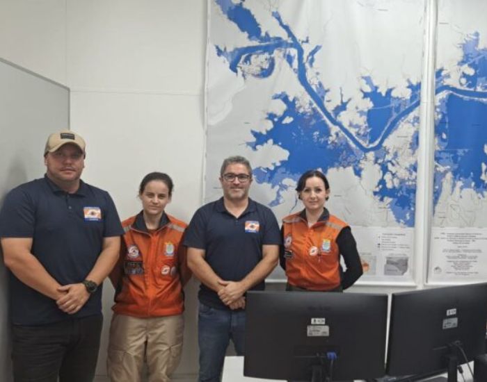 Defesa Civil de Gaspar recebe visita técnica de Balneário Camboriú