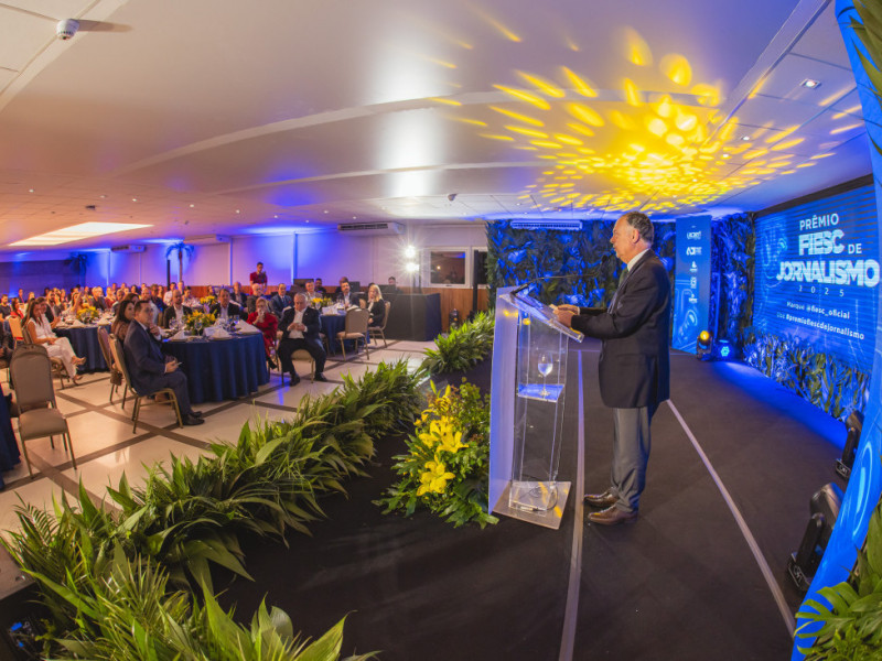 Pronunciamento do presidente da FIESC, Gilberto Seleme, na 37° edição do Prêmio FIESC de Jornalismo, realizado no dia 28 de Outubro em Florianópolis