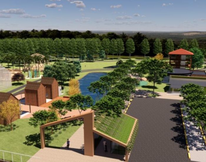 A ideia é ter um espaço de convivío familiar em meio à natureza