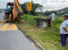 Defesa Civil faz manutenção nas comportas de Gaspar
