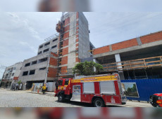 No momento do colapso, sete pessoas estavam na área atingida