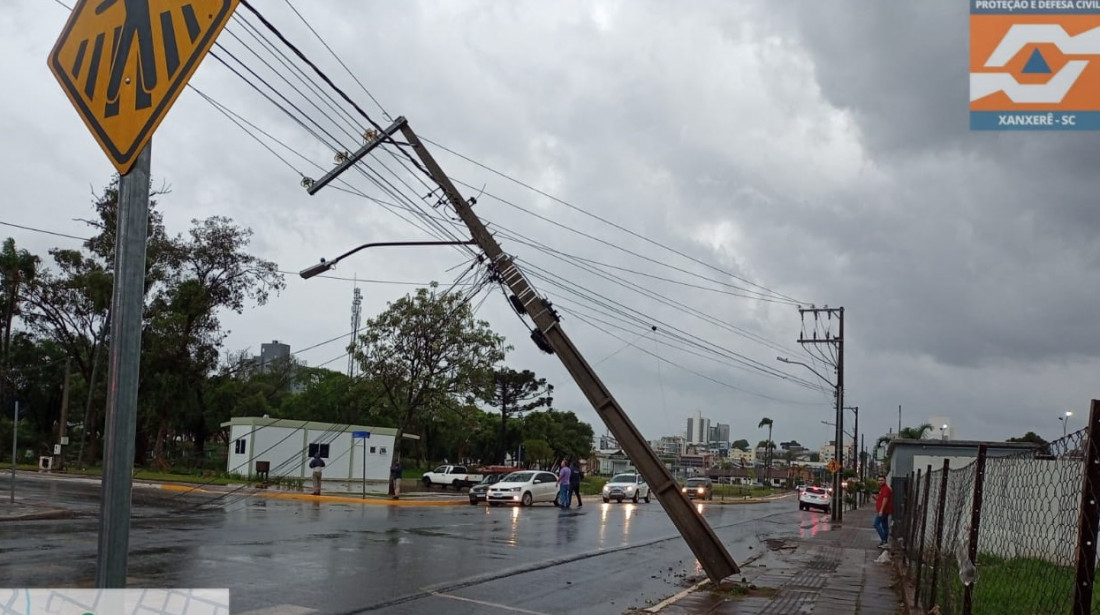Chuva causou muitos estragos em Xanxerê