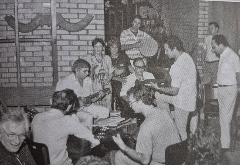 Com os seresteiros em Blumenau