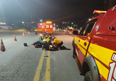As vítimas, ambas ocupantes da motocicleta, foram encaminhadas ao Hospital Nossa Senhora do Perpétuo Socorro