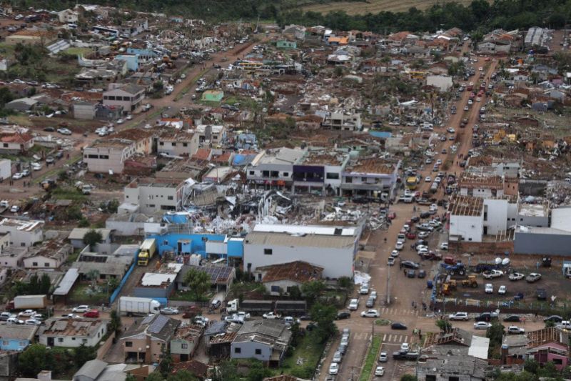 ITAJAÍ APOIA CAMPANHA PARA AJUDAR RIO BONITO DO IGUAÇU DESTRUÍDA POR TORNADO
