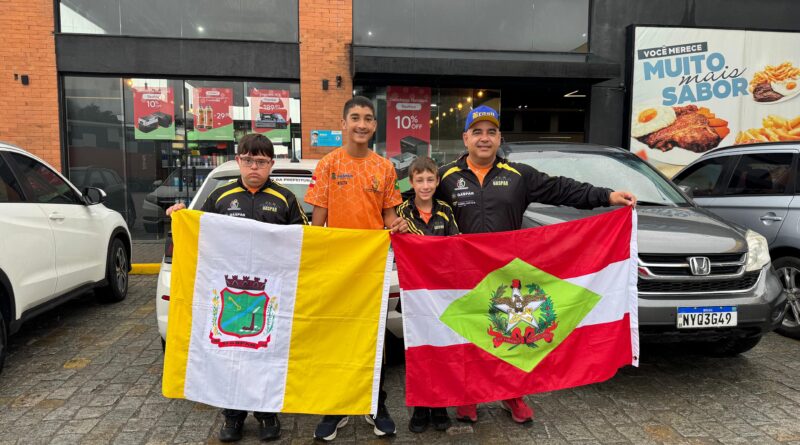 Ayris Heunatan Ribeiro Pereira, Fernando Antônio Amorim Antunes e Pedro Henrique Degan Silveira representam Gaspar na modalidade de atletismo em São Paulo