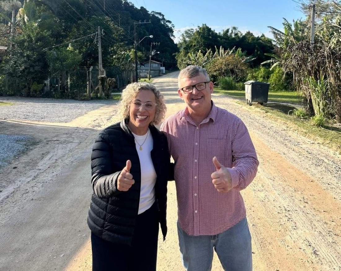 A deputada Ana Paula e o vereador Dionísio Bertoldi