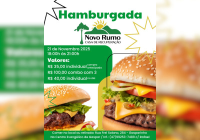 Hamburgada Solidária da Novo Rumo
