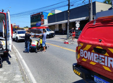 Corpo de Bombeiros faz o atendimento às vítimas