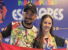 Gabriely conquistou mais três medalhas para Gaspar