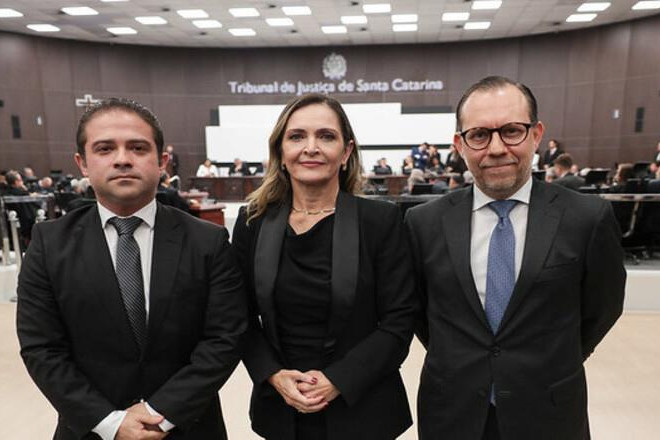 Willian Medeiros de Quadros, Giane Brusque Bello e Márcio Luiz Fogaça Vicari.