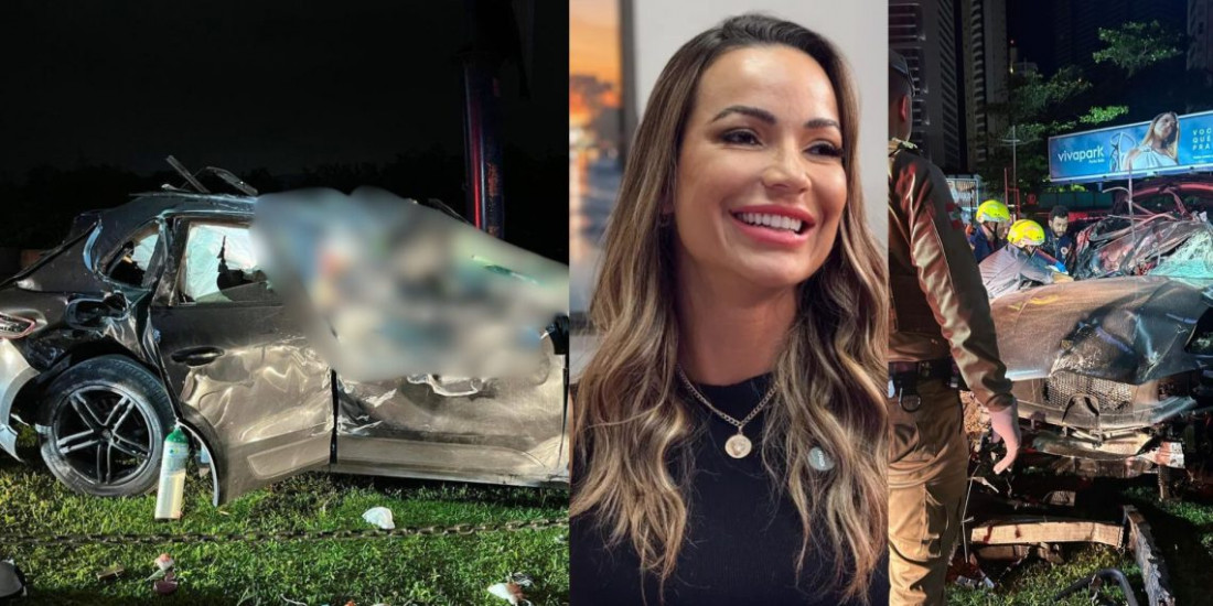 . Ela estava como passageira em um veículo de luxo, uma Porsche Macan, conduzida por outra mulher.
