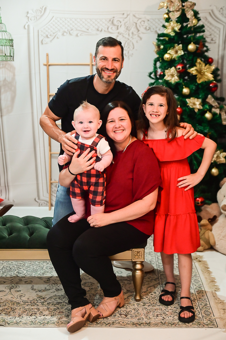 Bruna e Luiz Gaboardi com a filha Ana Luiza e Luan Gabriel Gaboardi