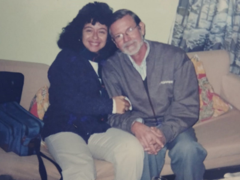 Chris, no come&ccedil;o da profiss&atilde;o, com o eterno amigo Gerv&aacute;sio