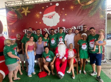Festa a Rua S&atilde;o Nicolau, no Bairro Margem Esquerda, em Gaspar
