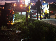 Bombeiros e SAMU realizaram o atendimento &agrave;s duas v&iacute;timas