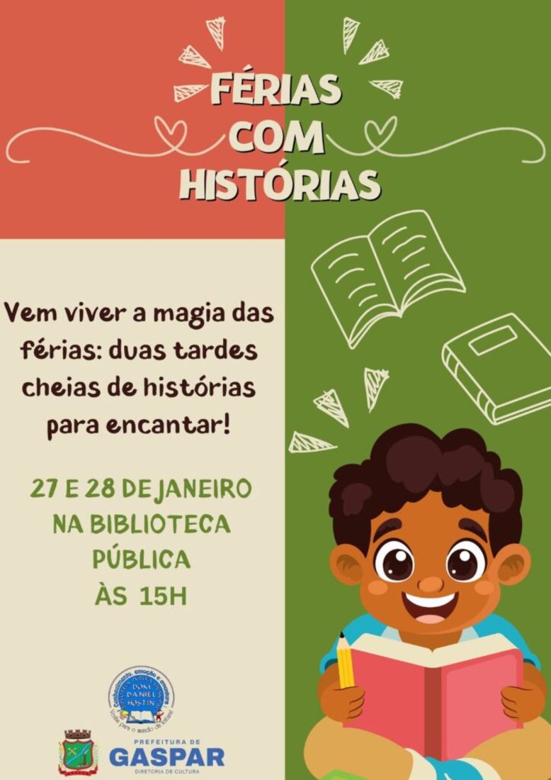 Pais podem levar seus filhos &agrave; biblioteca para momentos de conta&ccedil;&atilde;o de hist&oacute;rias
