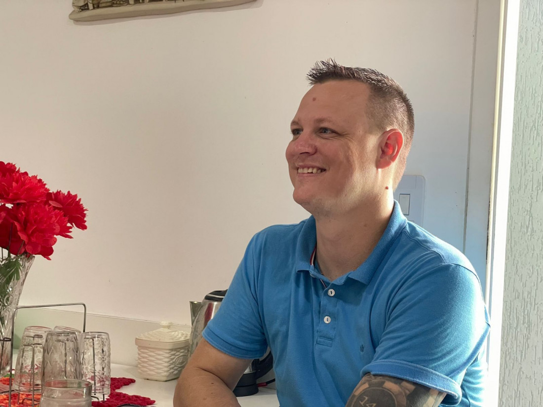 O vereador Calinho Schmidt 