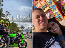 A &uacute;ltima foto publicada pelo casal que morreu em acidente na BR-101 na manh&atilde; de domingo (1&ordm;)