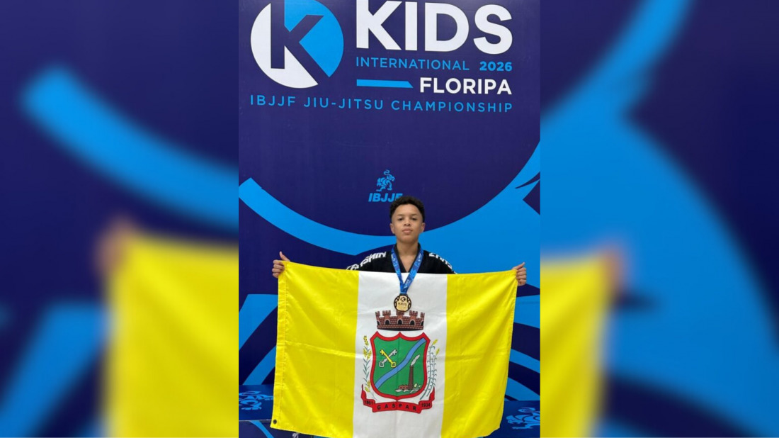 Gregory Noronha foi campeão na categoria infanto-juvenil