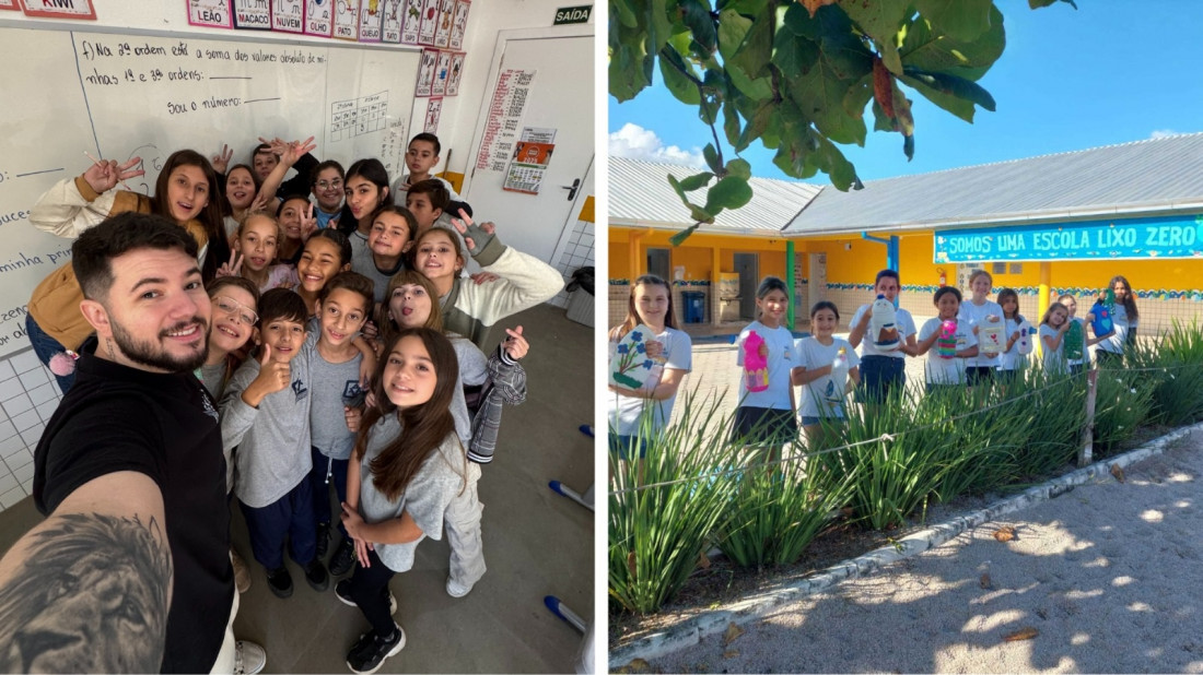 Projetos desenvolvidos em duas escolas de Gaspar garantiram vaga na final estadual do Prêmio Educador Transformador