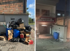 Prefeitura agiu r&aacute;pido e recolheu o lixo ainda na noite de quinta-feira (12)