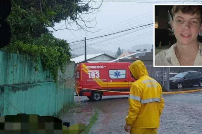 Andrei foi atingido pela descarga el&eacute;trica quando retornava do trabalho de moto