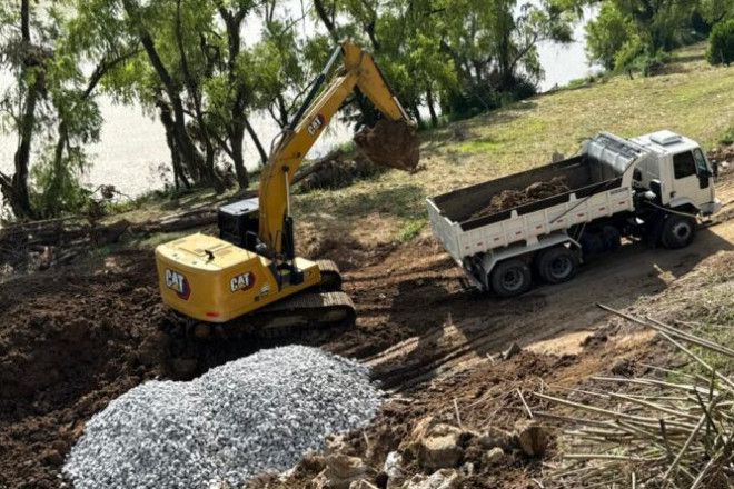 O trabalho se concentra, no momento, na estrutura de concreto das galerias