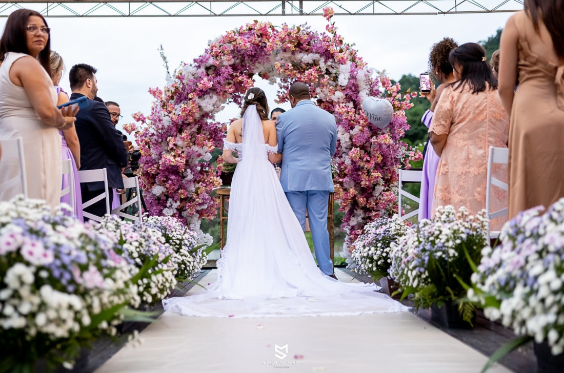 A cerim&ocirc;nia de casamento