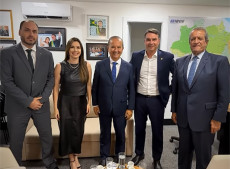 Carlos Bolsonaro, Carol De Toni, Jorginho, Fl&aacute;vio Bolsonaro e Valdemar Costa Neto