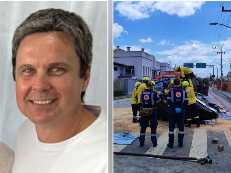 Eduardo dirigia o Mini Coper que bateu violentamente contra um muro