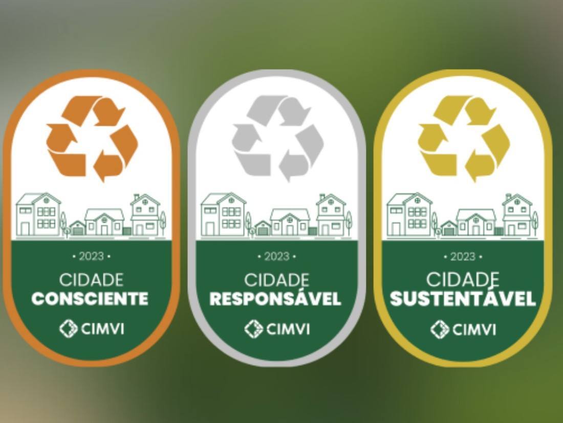 Selos que representam diferentes níveis de certificação no programa