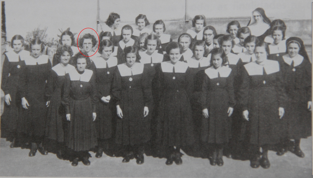 Irm&atilde;o Walfrida durante seus estudos religiosos em S&acirc;o Paulo