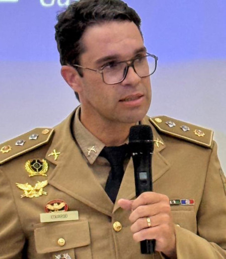 Eduardo Jo&atilde;o Steil, comandante da PM de Gaspar