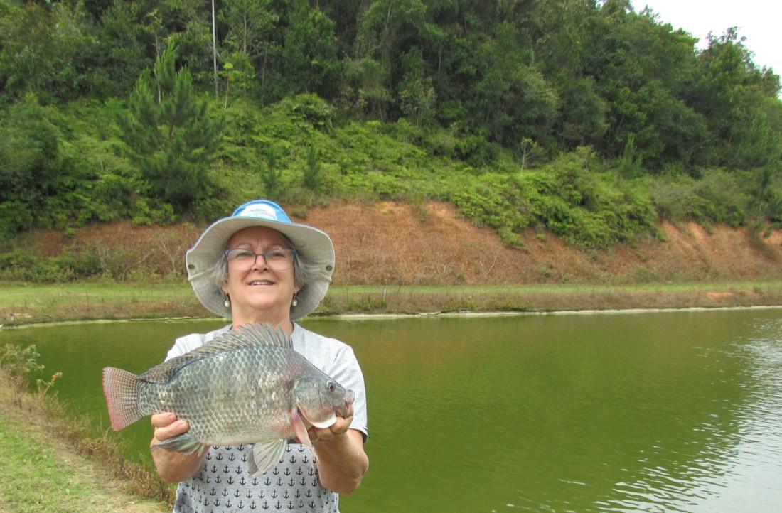 Ofélia destaca que, além de movimentar o turismo, os pesque-pagues também têm impacto econômico significativo na economia de Gaspar