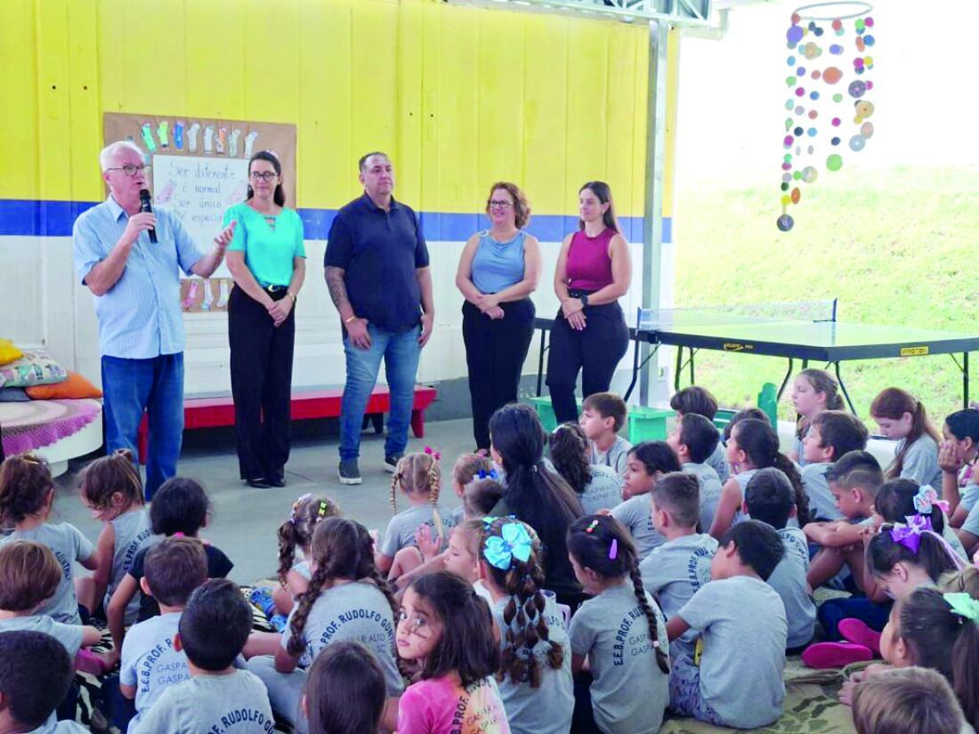Prefeito Koerich conversou com os alunos