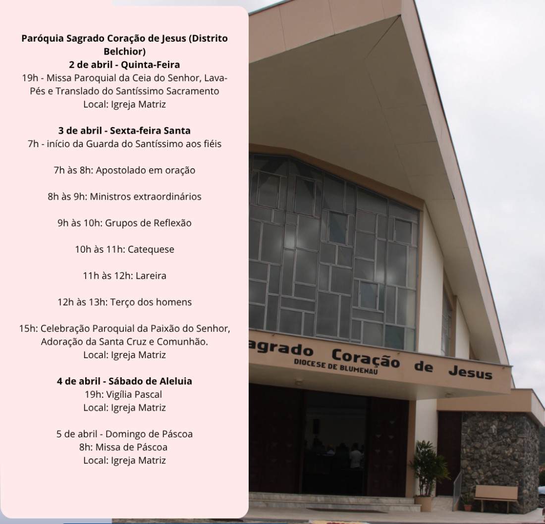 Par&oacute;quia Sagrado Cora&ccedil;&atilde;o de Jesus