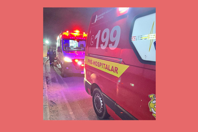 Equipe do CBVI atenderam a ocorr&ecirc;ncia que deixou uma pessoa gravemente ferida