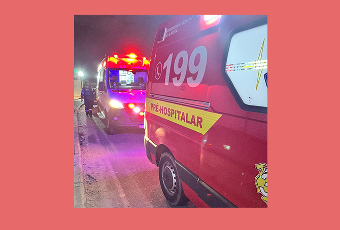 Equipe do CBVI atenderam a ocorrência que deixou uma pessoa gravemente ferida