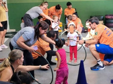 A atividade teve car&aacute;ter interativo e envolveu crian&ccedil;as com e sem defici&ecirc;ncia, com idades entre 3 e 5 anos