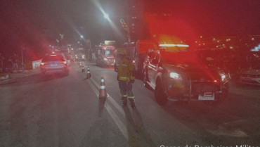 Bombeiros atenderam a ocorr&ecirc;ncia