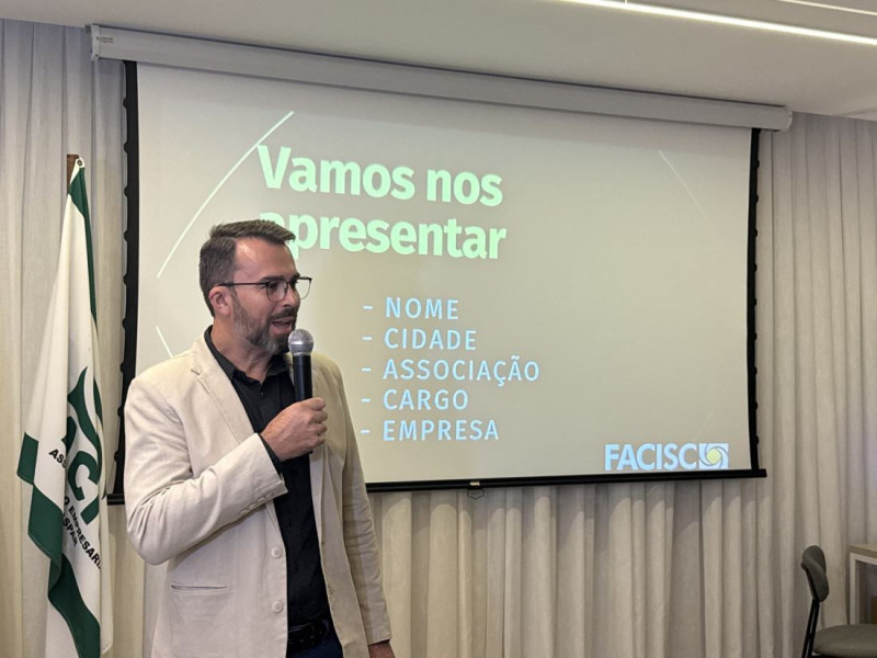 As boas-vindas de Eduardo Deschamps, presidente reeleito da ACIG